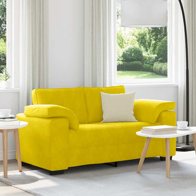 Loveseat Sofa Geel 160x77x82 cm Fluweel