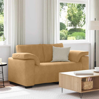 Loveseat Sofa Bruin 160x77x82 cm Fluweel