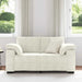 Loveseat Sofa Crème 160x77x82 cm Fluweel