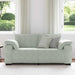 Loveseat bank 180x77x82 cm fluweel lichtgrijs