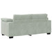 Loveseat bank 180x77x82 cm fluweel lichtgrijs