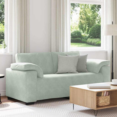 Loveseat bank 180x77x82 cm fluweel lichtgrijs