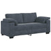 Loveseat bank 180x77x82 cm fluweel donkergrijs