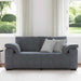 Loveseat bank 180x77x82 cm fluweel donkergrijs