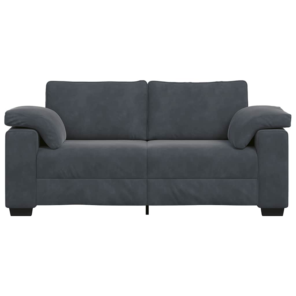 Loveseat bank 180x77x82 cm fluweel donkergrijs