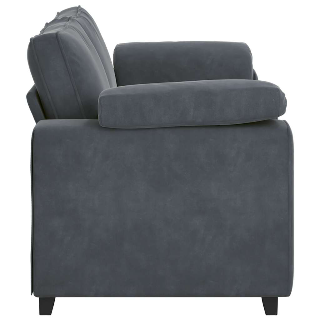 Loveseat bank 180x77x82 cm fluweel donkergrijs
