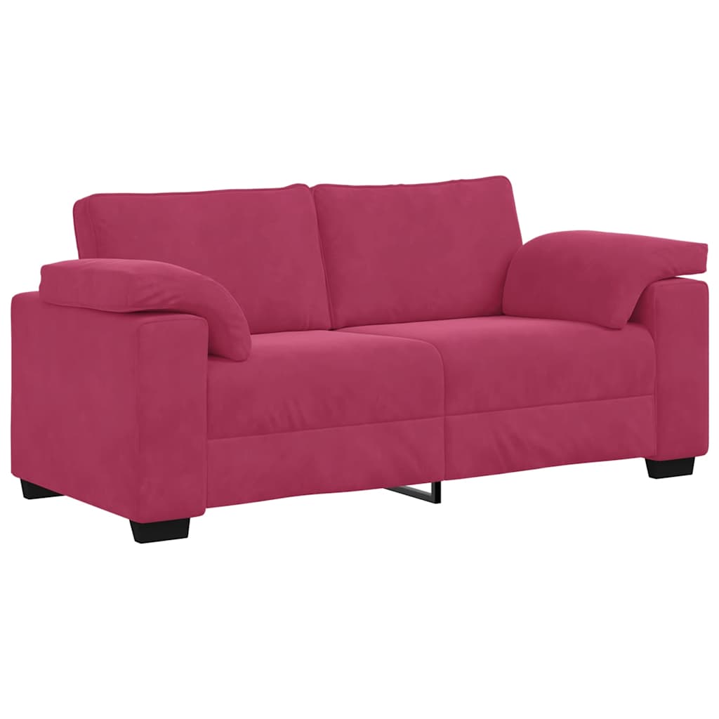 Loveseat Sofa Wijnrood 180x77x82 cm Fluweel