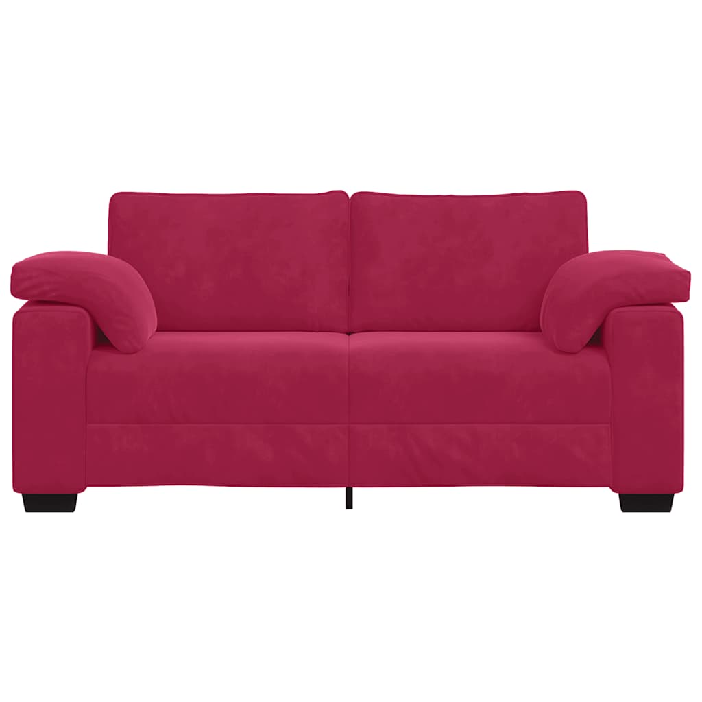 Loveseat Sofa Wijnrood 180x77x82 cm Fluweel