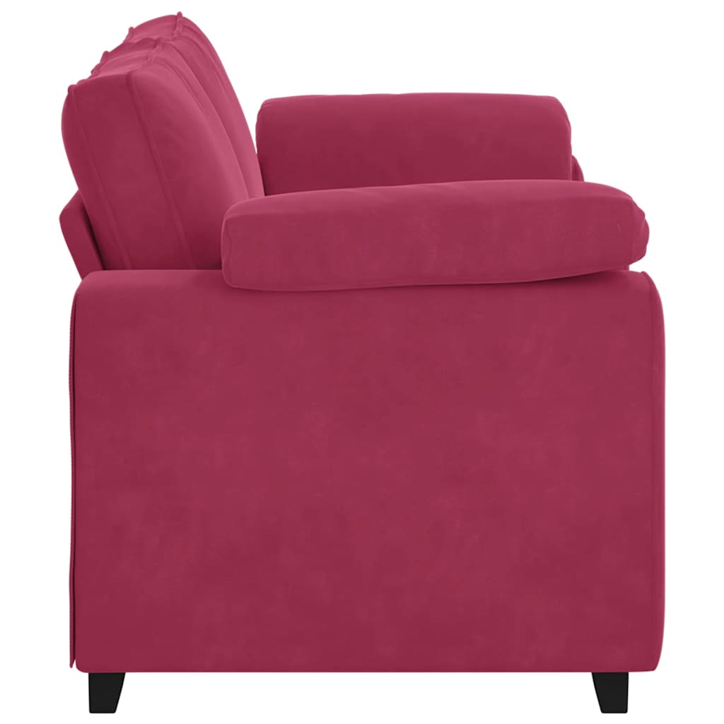 Loveseat Sofa Wijnrood 180x77x82 cm Fluweel