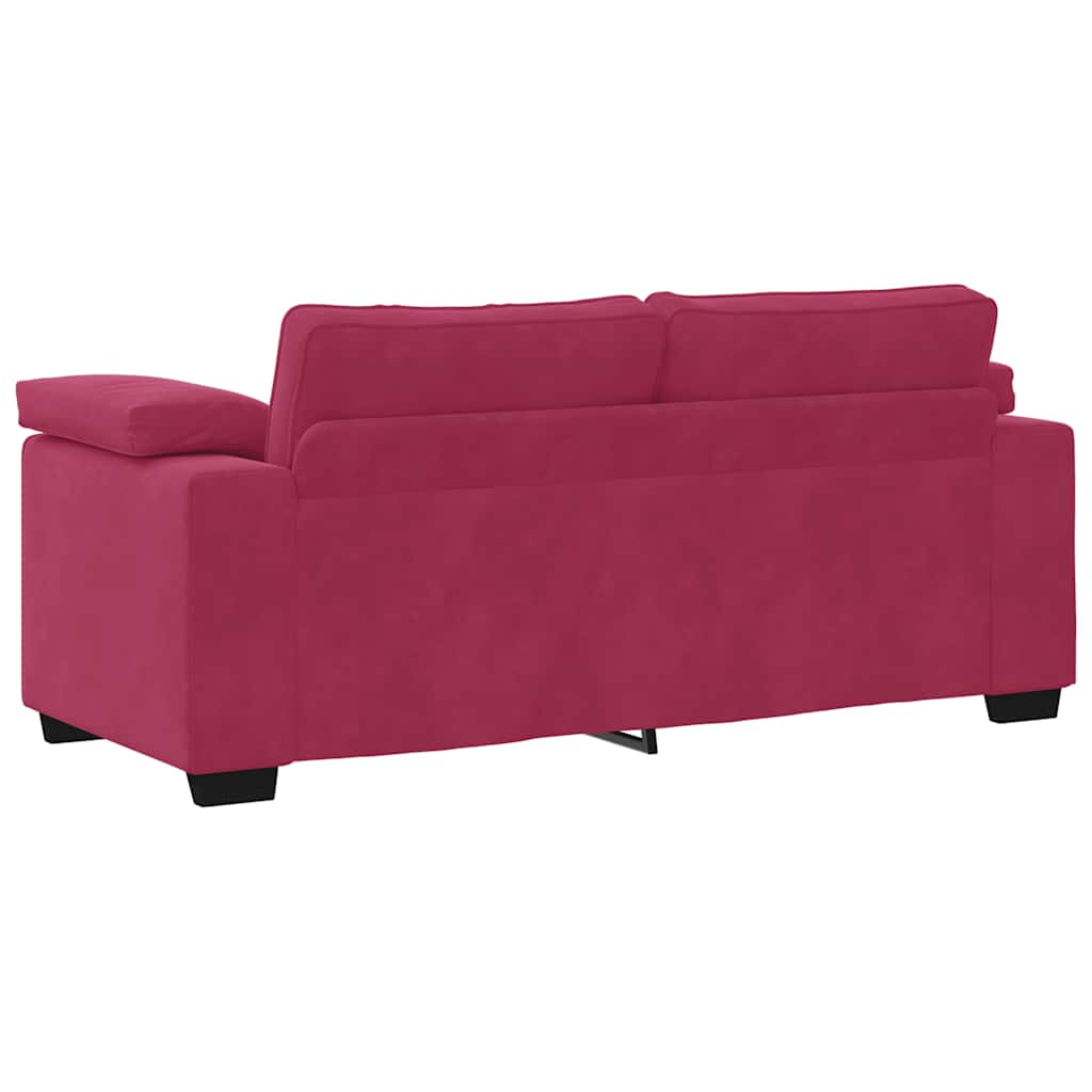 Loveseat Sofa Wijnrood 180x77x82 cm Fluweel