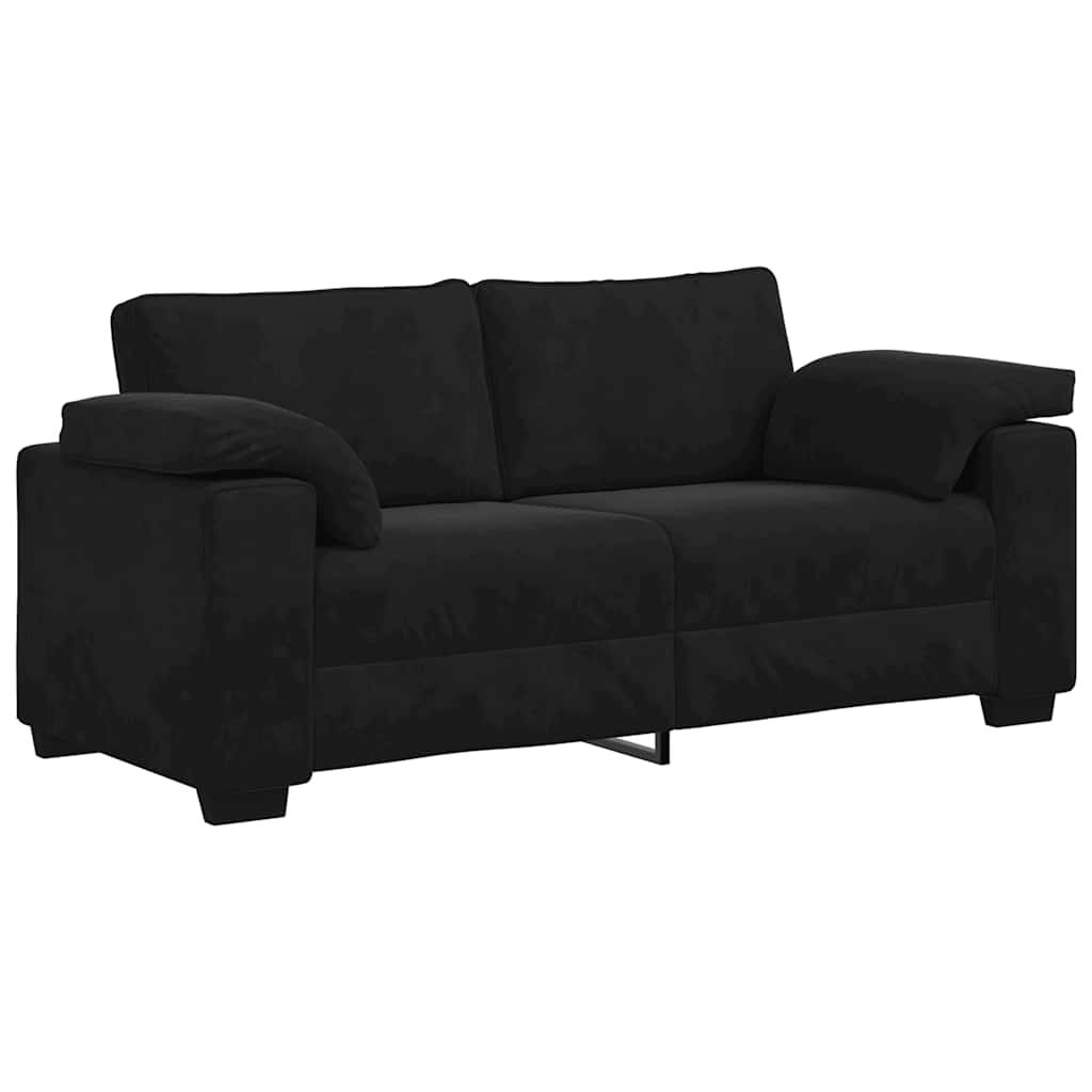 Loveseat bank 180x77x82 cm fluweel zwart