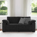 Loveseat bank 180x77x82 cm fluweel zwart