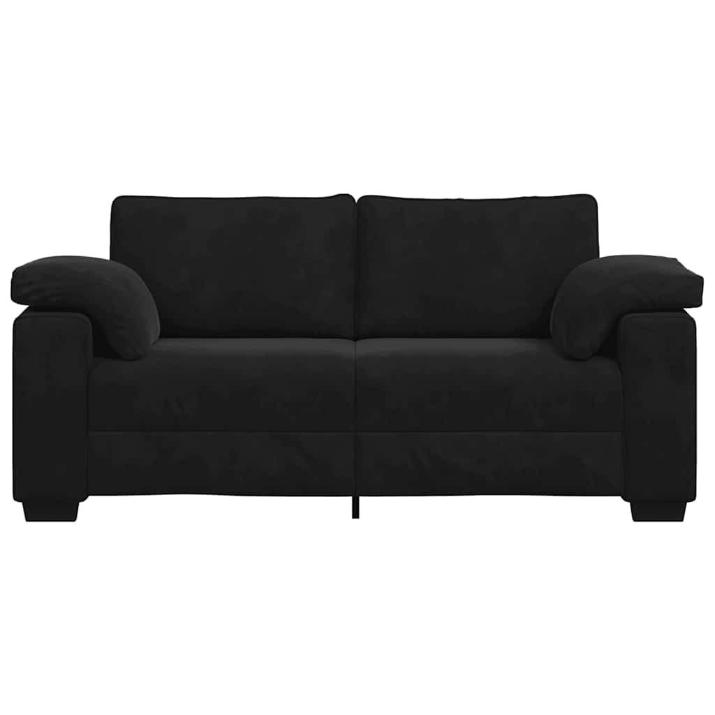 Loveseat bank 180x77x82 cm fluweel zwart