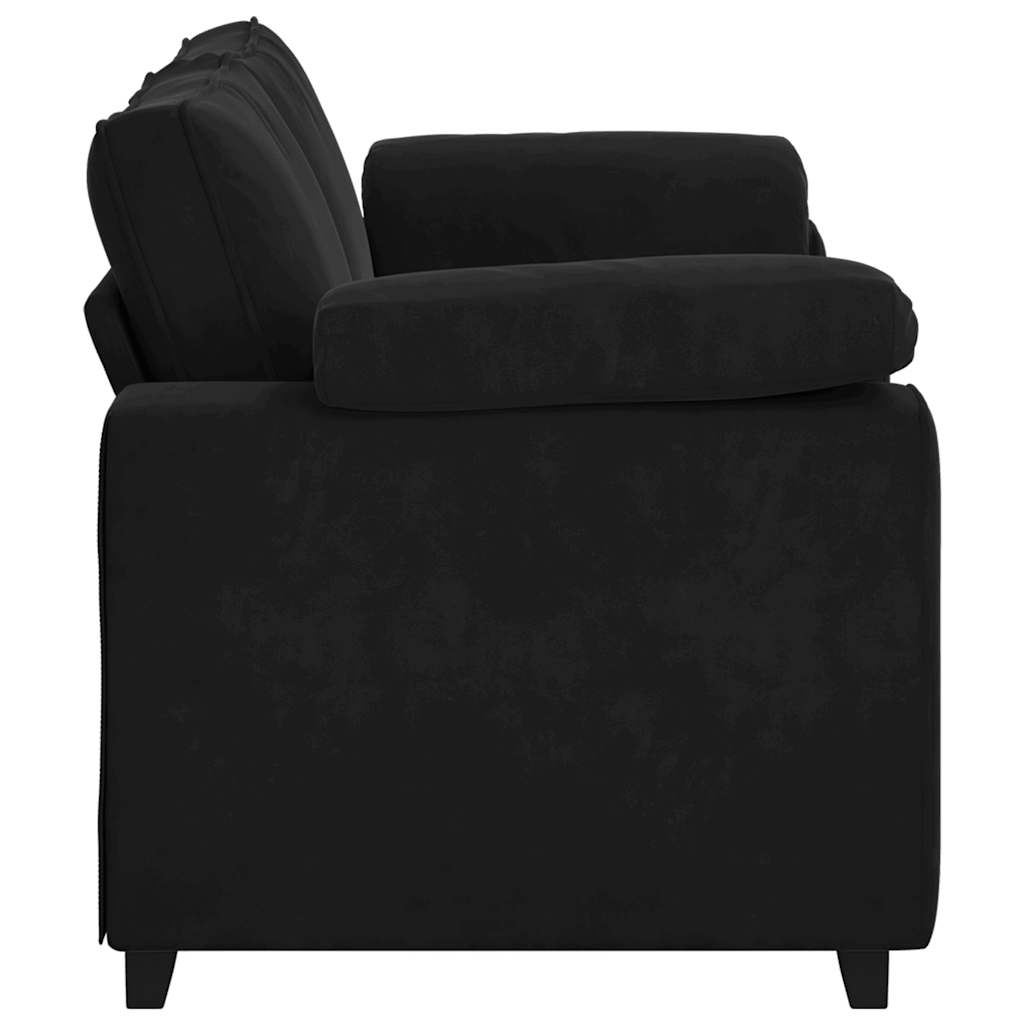 Loveseat bank 180x77x82 cm fluweel zwart