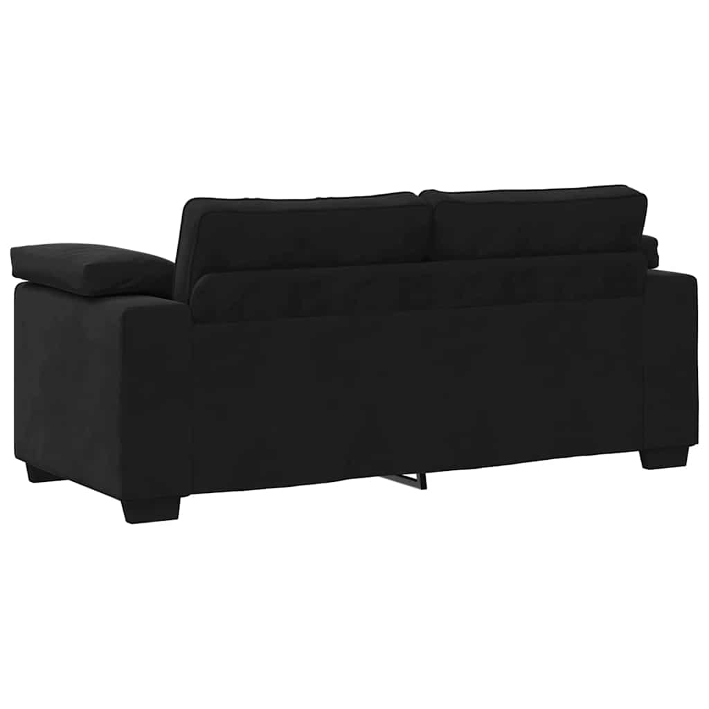 Loveseat bank 180x77x82 cm fluweel zwart