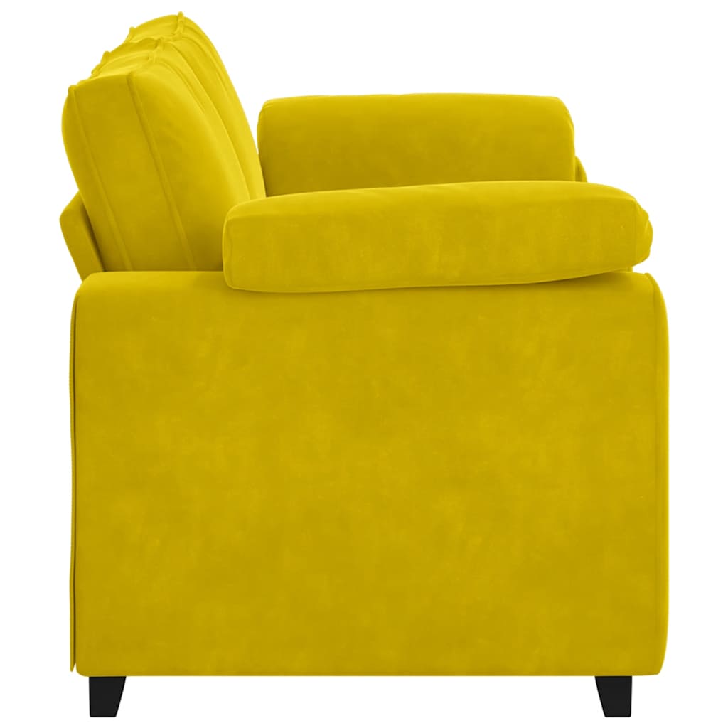 Loveseat Sofa Geel 180x77x82 cm Fluweel