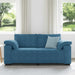 Loveseat Sofa Blauw 180x77x82 cm Fluweel