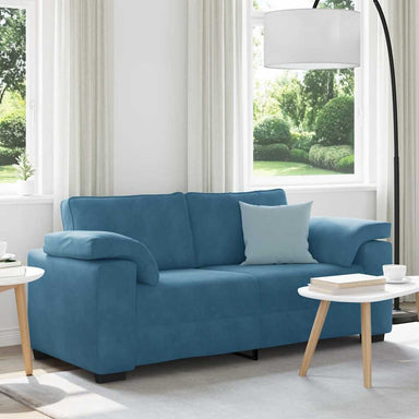 Loveseat Sofa Blauw 180x77x82 cm Fluweel