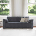 3-zitsbank 220x77x82 cm fluweel donkergrijs