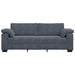 3-zitsbank 220x77x82 cm fluweel donkergrijs