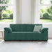 3-zitsbank donkergroen 220x77x82 cm fluweel