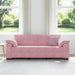3-zitsbank roze 220x77x82 cm fluweel