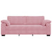 3-zitsbank roze 220x77x82 cm fluweel