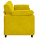 3-zitsbank Geel 220x77x82 cm Fluweel