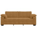 3-zitsbank bruin 220x77x82 cm fluweel