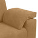 3-zitsbank bruin 220x77x82 cm fluweel