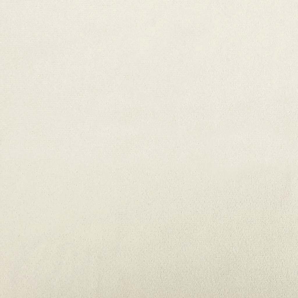 3-zitsbank crème 220x77x82 cm fluweel