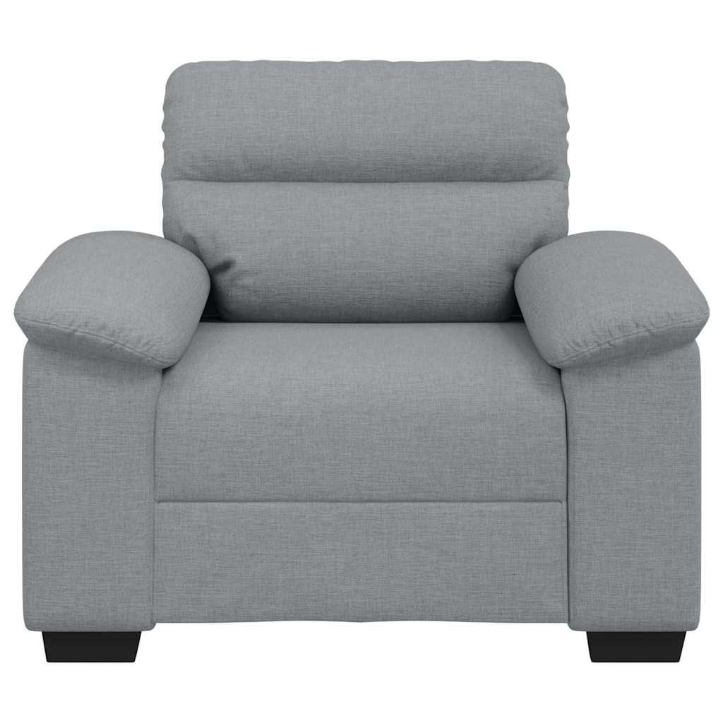 Fauteuil 100x81x84 cm stof lichtgrijs