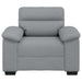 Fauteuil 100x81x84 cm stof lichtgrijs