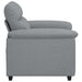 Fauteuil 100x81x84 cm stof lichtgrijs