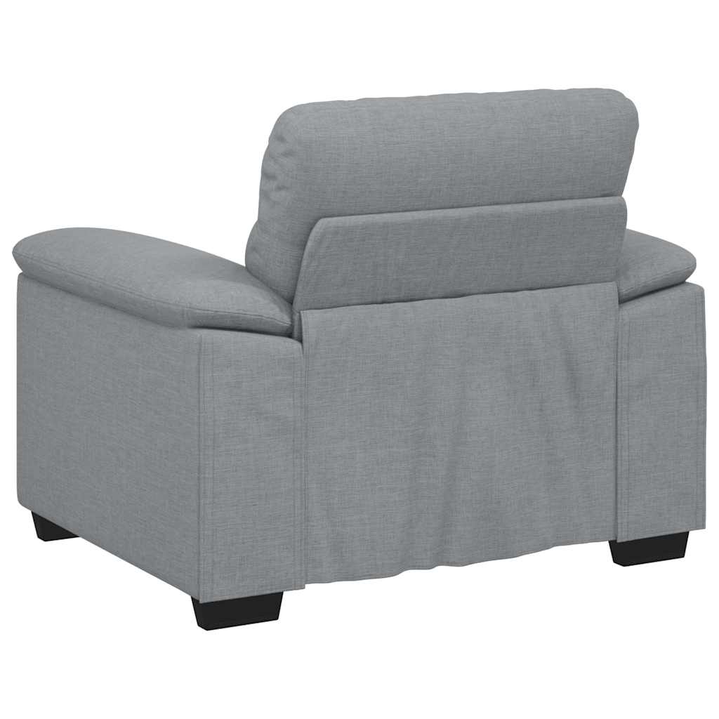 Fauteuil 100x81x84 cm stof lichtgrijs
