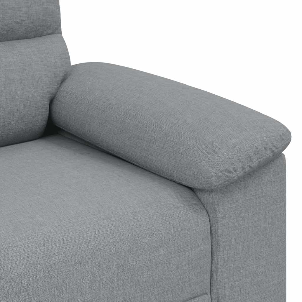 Fauteuil 100x81x84 cm stof lichtgrijs