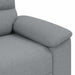 Fauteuil 100x81x84 cm stof lichtgrijs