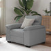 Fauteuil 100x81x84 cm stof lichtgrijs