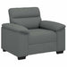 Fauteuil 100x81x84 cm stof donkergrijs