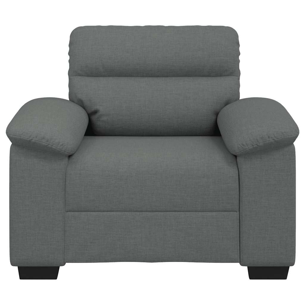 Fauteuil 100x81x84 cm stof donkergrijs