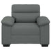Fauteuil 100x81x84 cm stof donkergrijs