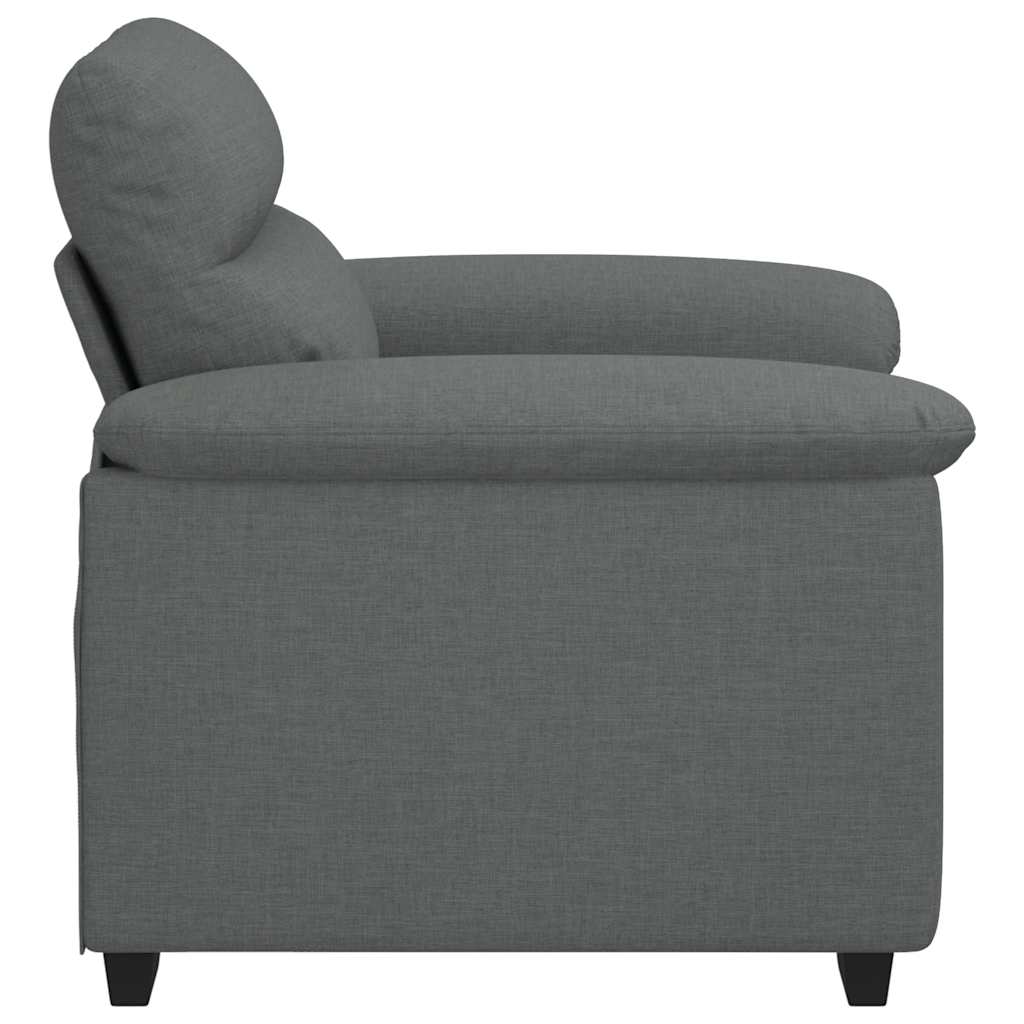 Fauteuil 100x81x84 cm stof donkergrijs