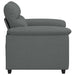 Fauteuil 100x81x84 cm stof donkergrijs