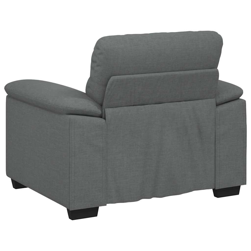 Fauteuil 100x81x84 cm stof donkergrijs