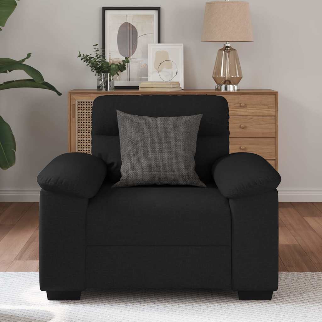 Fauteuil 100x81x84 cm stof zwart