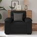 Fauteuil 100x81x84 cm stof zwart