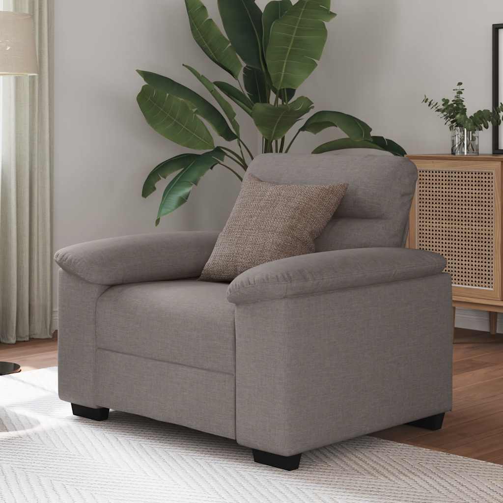 Sofastoel Taupe 100x81x84 cm Stof