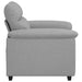 Sofastoel Wolkgrijs 100x81x84 cm Stof