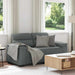 2-zitsbank 160x81x84 cm stof donkergrijs
