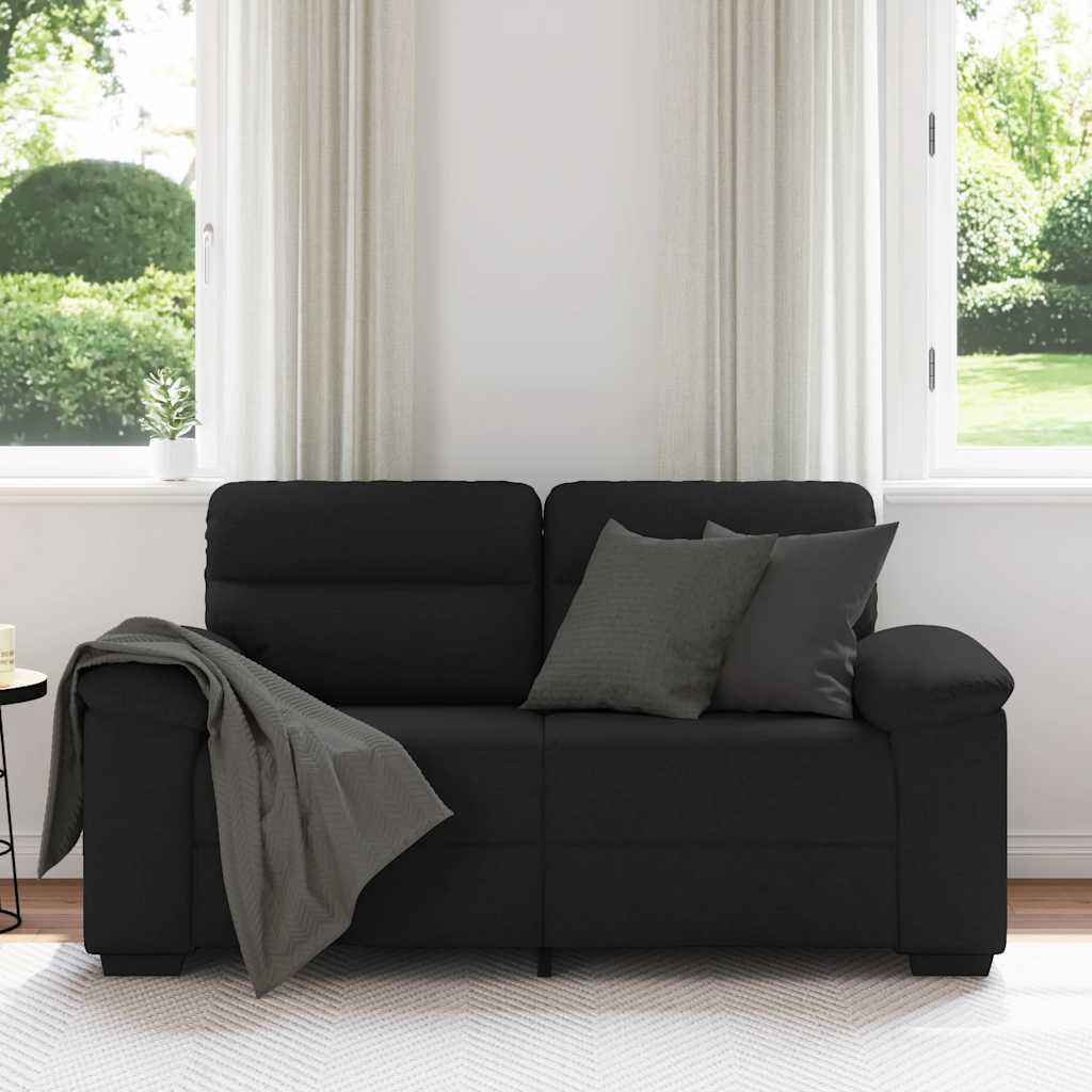 2-zitsbank 160x81x84 cm stof zwart